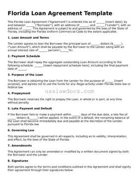 Attorney-Approved  Loan Agreement Form for Florida