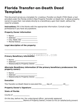 Attorney-Approved  Transfer-on-Death Deed Form for Florida