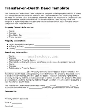 Free Transfer-on-Death Deed Form